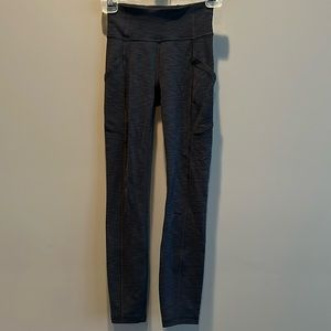 Worn 1X, Lululemon, Invigorate HR Tight 25”, Heathered Graphite Grey